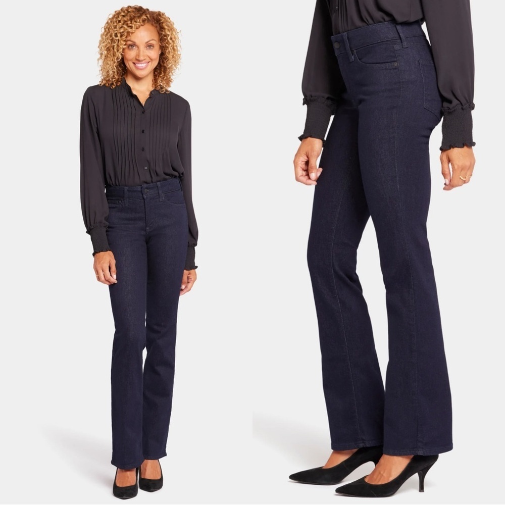 NWT NYDJ Women’s Barbara Bootcut Jeans Liftxtuck Mid Rise in Rinse Size 4T